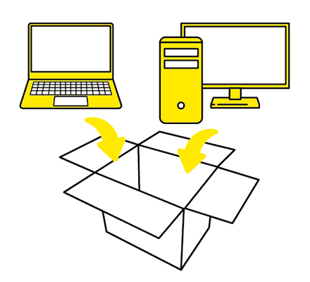 2つ以上のパソコンを入れてもOK!